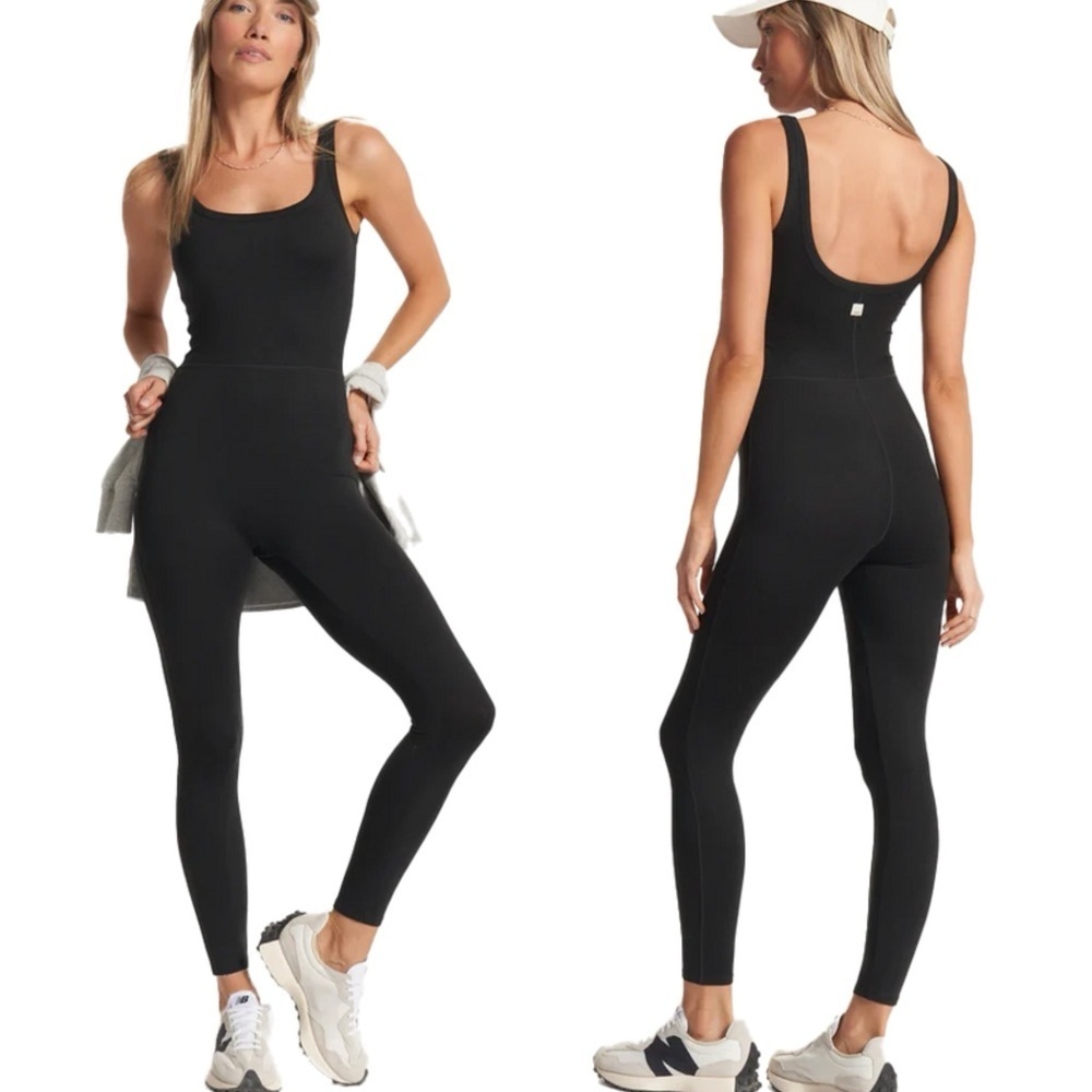 Vuori Halo Essential Jumpsuit - Black Heather Small